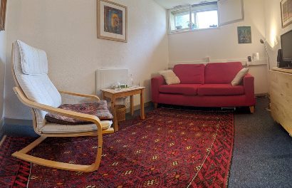 Geoff Green's therapy room in the Dartington Space Building